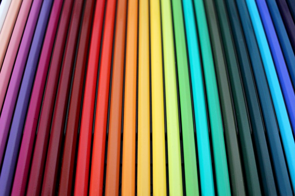 The use of colors in graphic design
